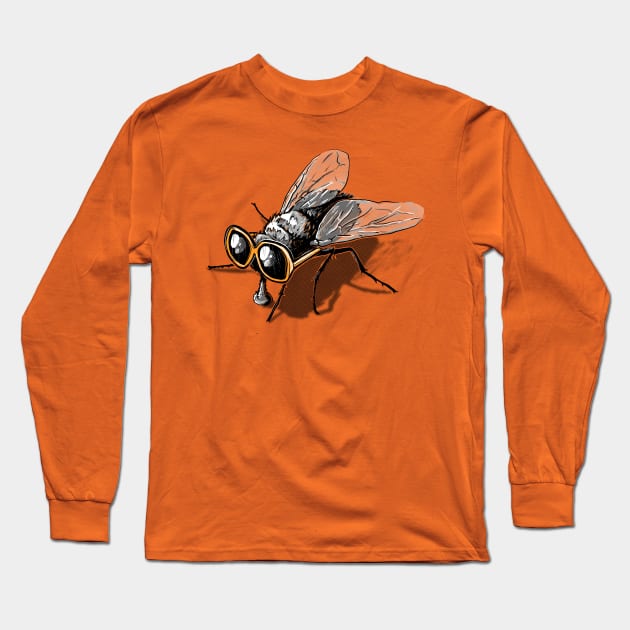 Fly Glasses Long Sleeve T-Shirt by raxarts